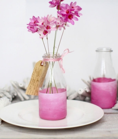 5 cách làm lọ hoa đơn giản tái chế từ chai thủy tinh (phần tiếp theo)