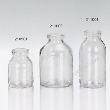 Chai lọ thủy tinh màu trắng mã 21