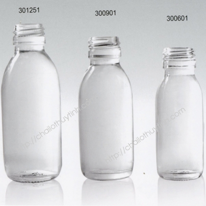 Chai lọ thủy tinh màu trắng mã 30