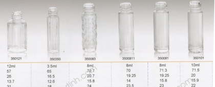 Chai lọ thủy tinh màu trắng mã 351