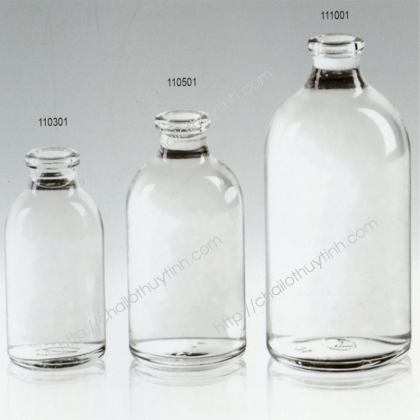Chai lọ thủy tinh màu trắng mã 11
