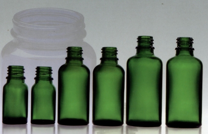 Chai lọ thủy tinh màu xanh