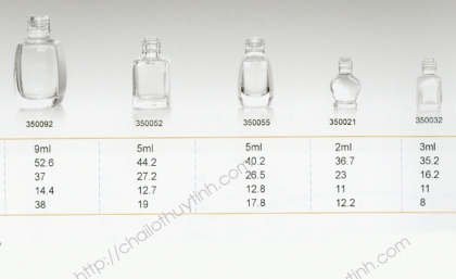 Chai lọ thủy tinh màu trắng mã 357