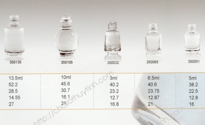 Chai lọ thủy tinh màu trắng mã 3510