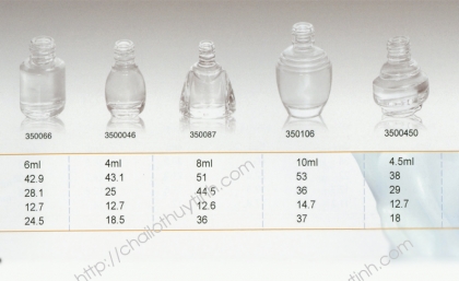 Chai lọ thủy tinh màu trắng mã 359