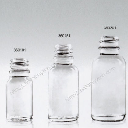 Chai lọ thủy tinh màu trắng mã 36