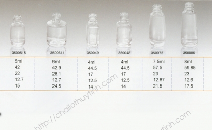 Chai lọ thủy tinh màu trắng mã 3512