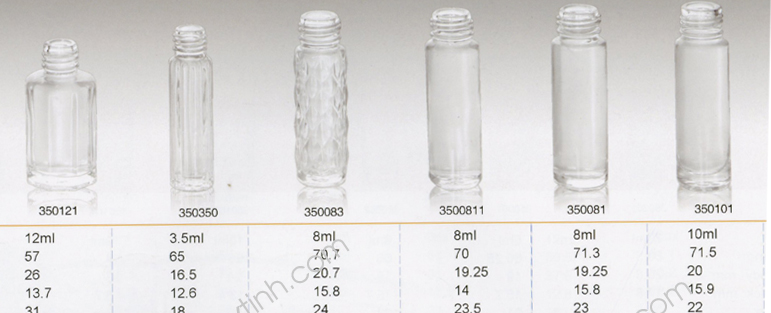 Chai lọ thủy tinh màu trắng mã 351