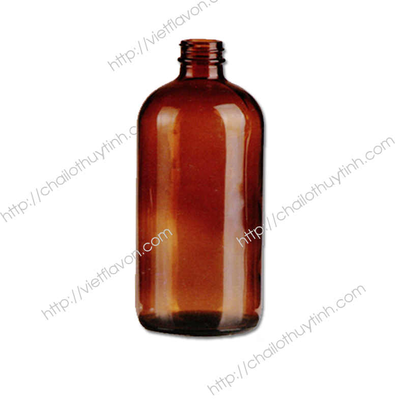 Chai lọ thủy tinh màu hổ phách mã 43