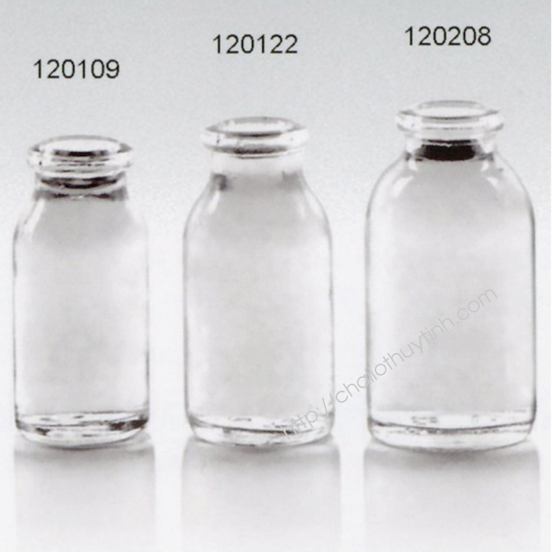 Chai lọ thủy tinh màu trắng mã 12