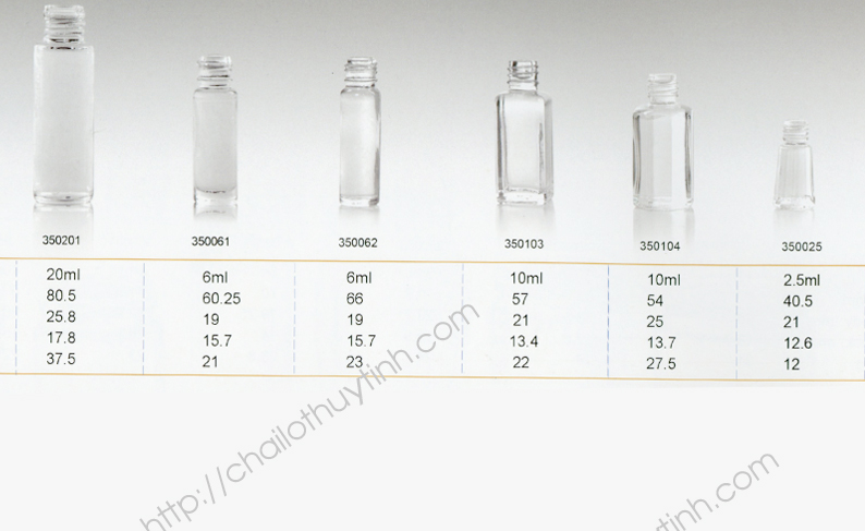 Chai lọ thủy tinh màu trắng mã 353