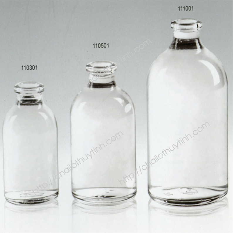 Chai lọ thủy tinh màu trắng mã 11