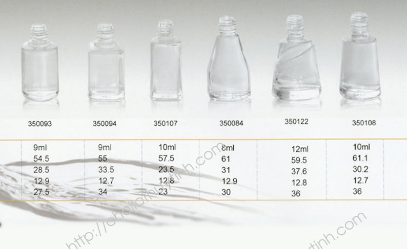Chai lọ thủy tinh màu trắng mã 355
