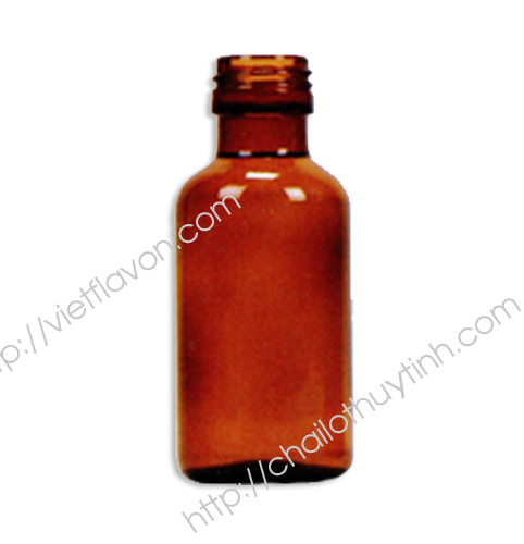 Chai lọ thủy tinh màu hổ phách mã 51