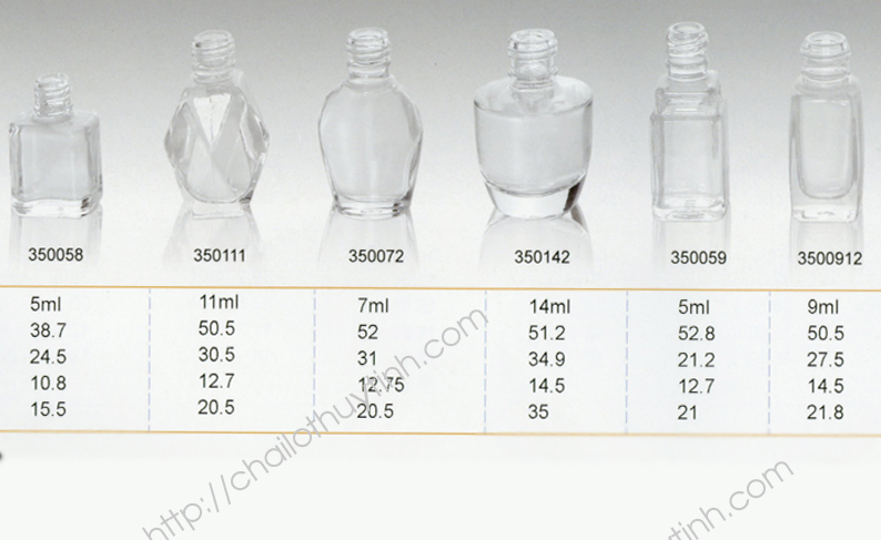 Chai lọ thủy tinh màu trắng mã 356