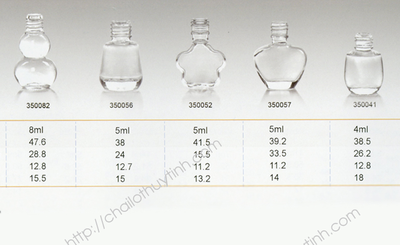 Chai lọ thủy tinh màu trắng mã 358
