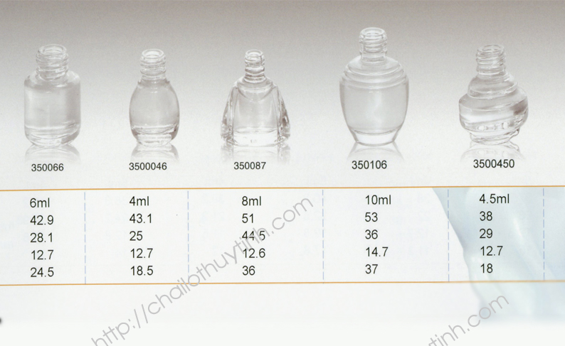 Chai lọ thủy tinh màu trắng mã 359