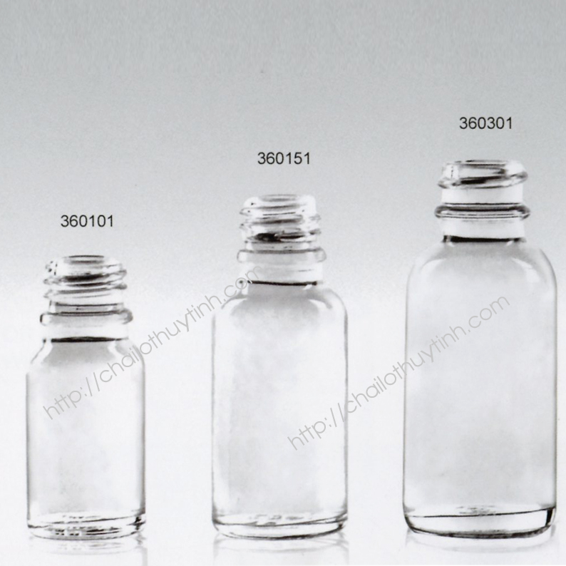 Chai lọ thủy tinh màu trắng mã 36
