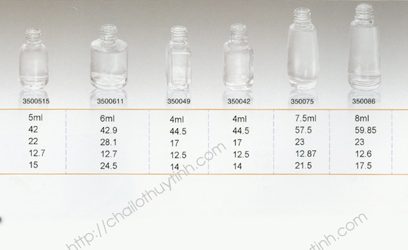 Chai lọ thủy tinh màu trắng mã 3512